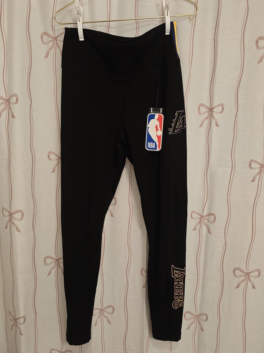 NBA Los Angeles Lakers Black Leggings